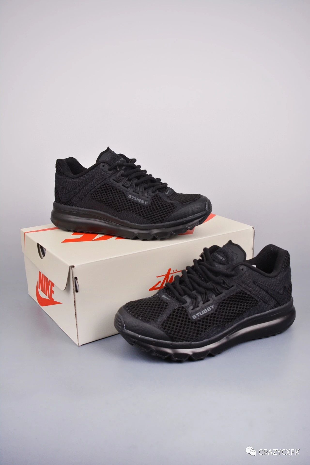 耐克联名斯图西 stussy x nike air max 2013 fossil 全掌大气垫运动
