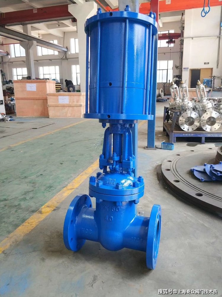 z641w-40rl不锈钢双作用气动闸阀 硬密封法兰阀门_执行机构_气缸_密封