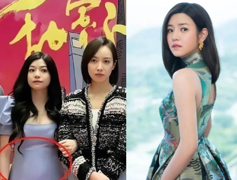 前不久,陈妍希在杀青宴上身穿一件蓝色修身短裙,被曝出肚子隆起.