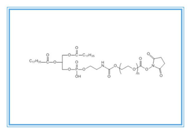 高分子peg:dspe-peg-sc,磷脂peg琥珀酰亞胺碳酸酯