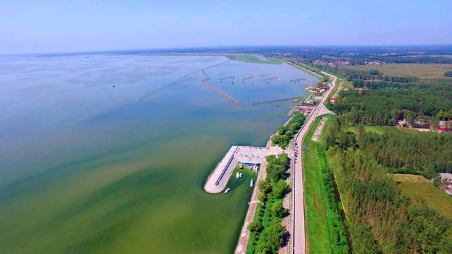宿鸭湖水库位于河南省驻马店市汝南县罗店乡东2公里