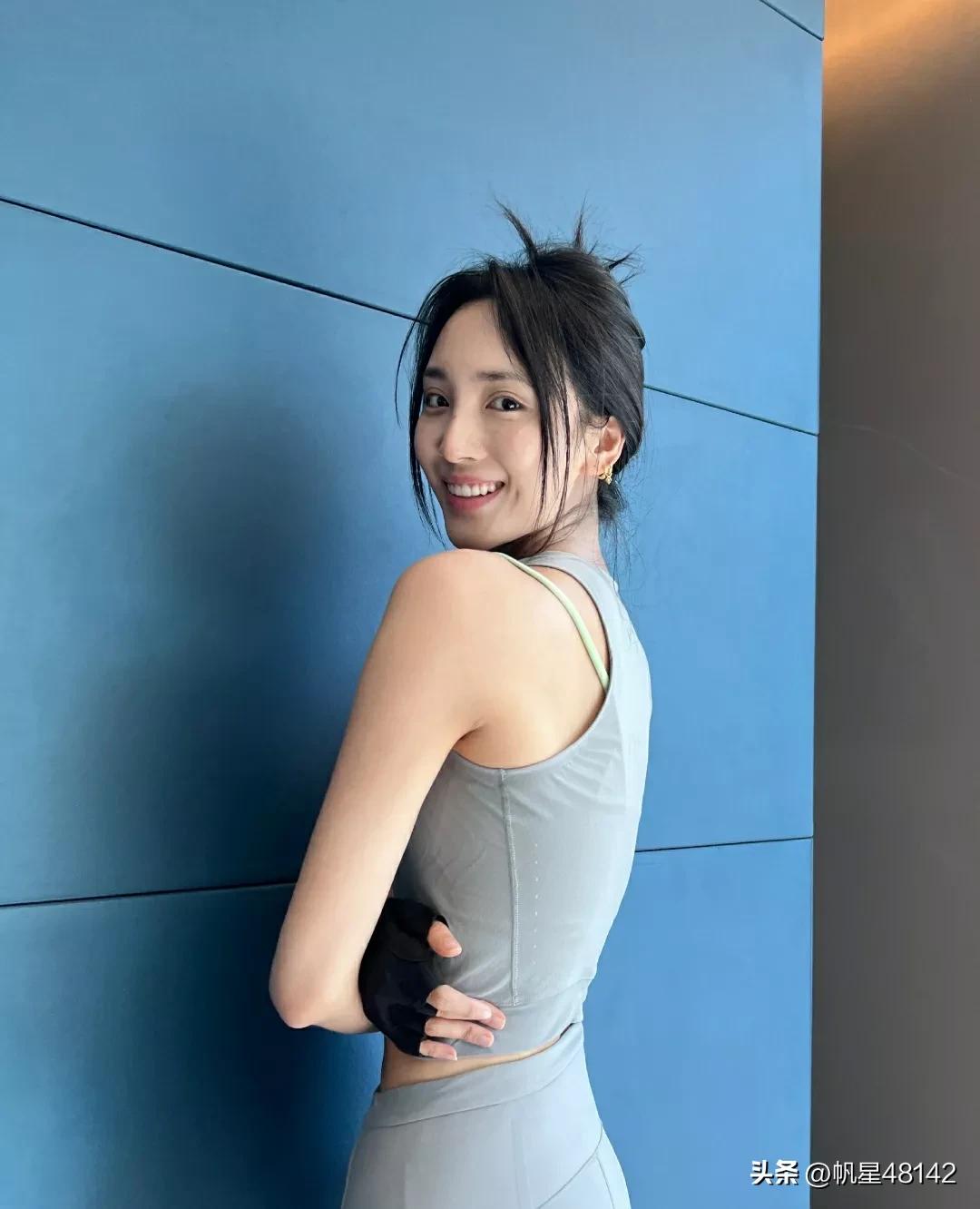 王紫璇,一身马甲线男生看了都自愧不如_截图_感觉_微博