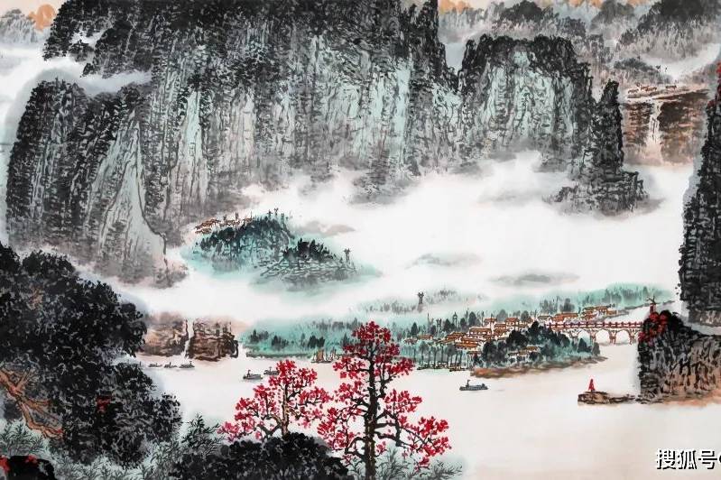 36幅高清山水，笔墨苍郁，大气磅礴！_艺术_钱松喦_形象