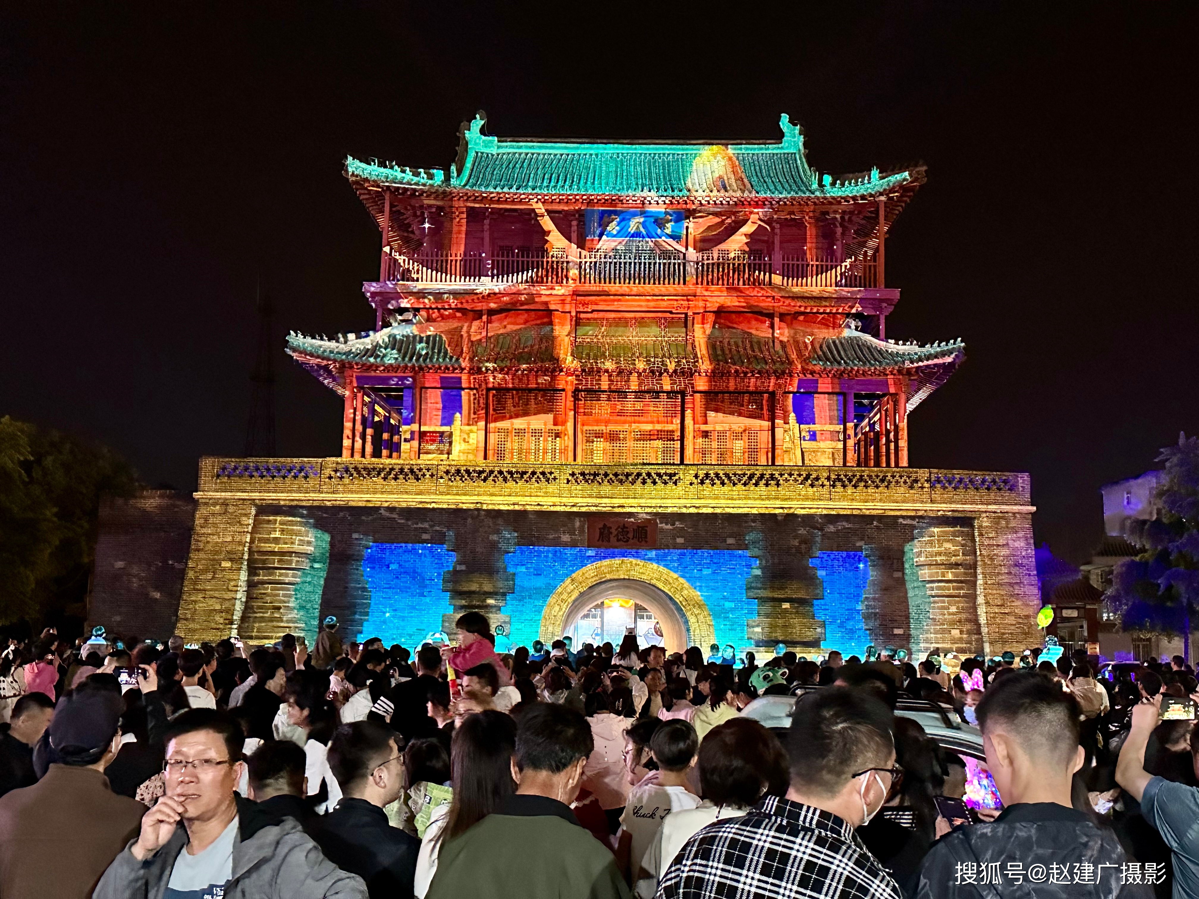 邢台清风楼夜景图片图片