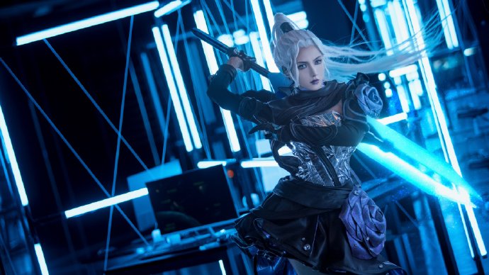 cos:王者荣耀花木兰默契交锋cosplay正片16p-努力的十八魔