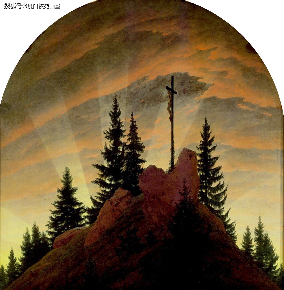 altar) (1808)landscape with rainbow 1810ships at the port of