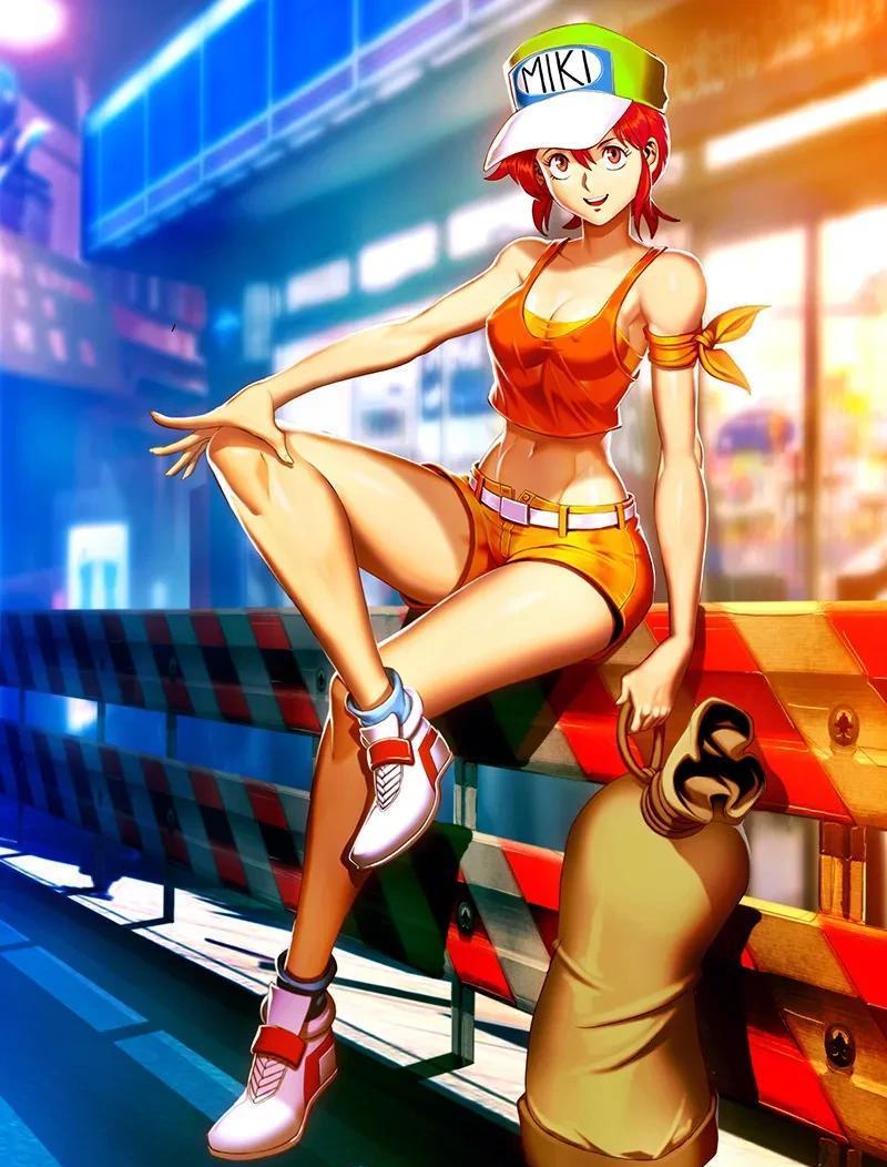 一位是车队的维修技师城之内美琪,她对赛车整备技术的专业以及对新条