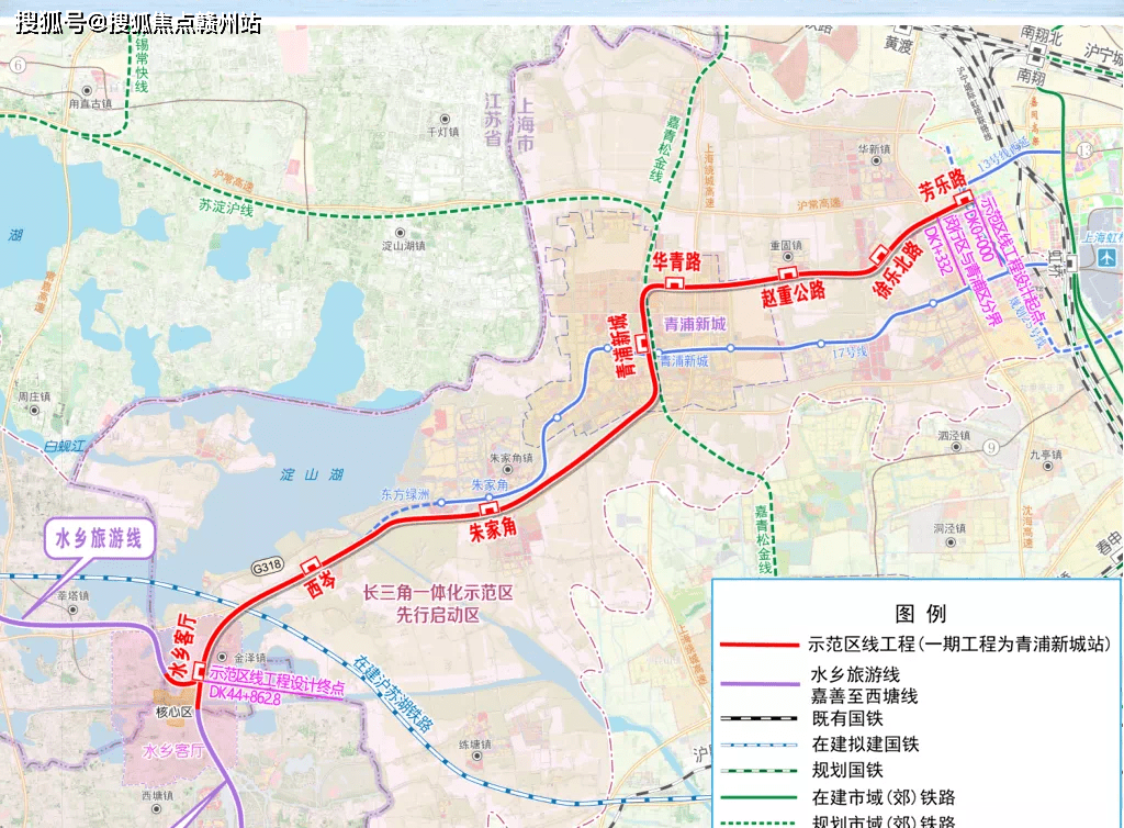 起点芳乐璐(可换乘13号在建延伸段,25号线),共8站,在水乡客厅站换乘