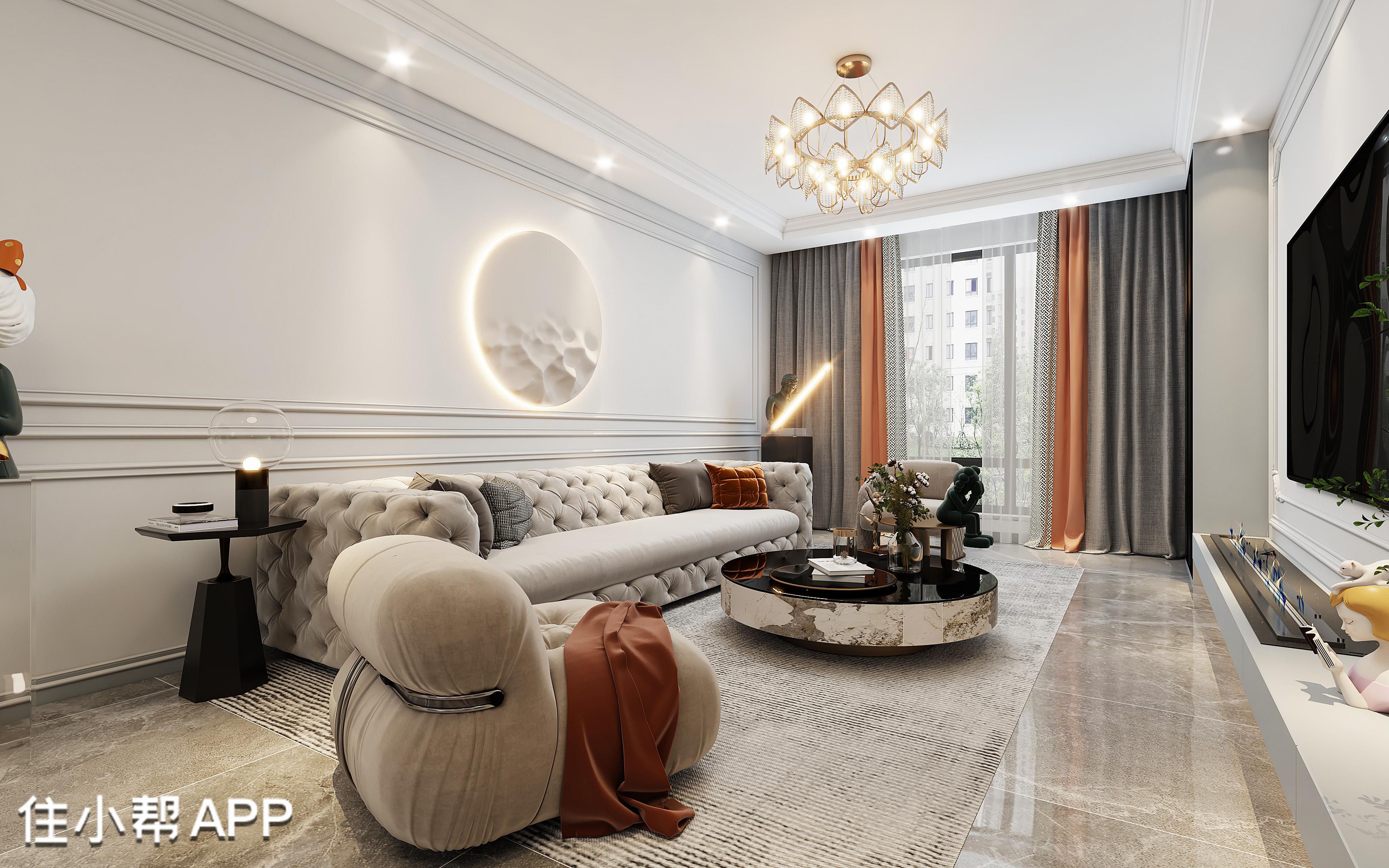 天午盛装饰120㎡现代轻奢风设计,新家落地效果,简直美爆啦