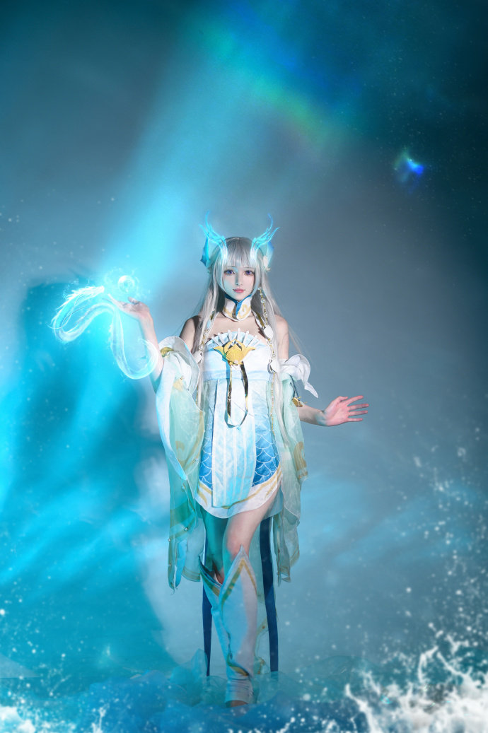 cos:王者荣耀西施游龙清影cosplay正片9p-努力的十八魔