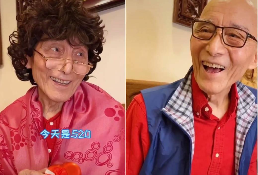 520当天,游本昌在社交平台发布了一则视频,视频中"老伴"身披大红披风