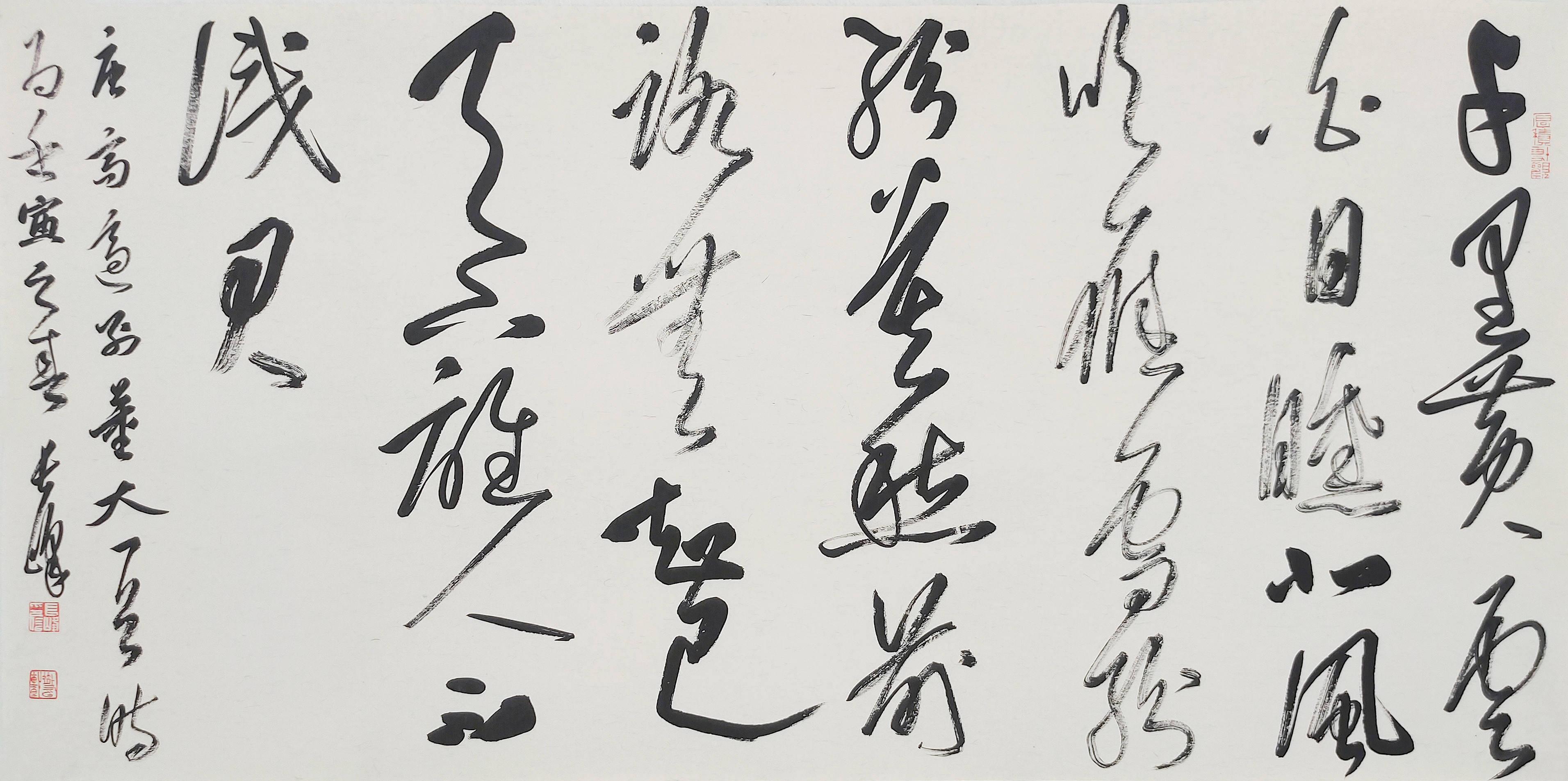 书画专栏 │新时代中国书法家风采——张长峰_作品_行草_草书