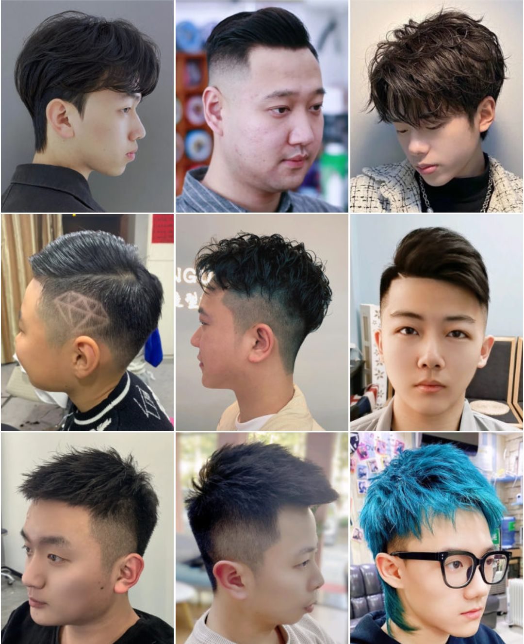 40度上下的高温,是该换换发型了,精选流行男发100来款送给大家_头发