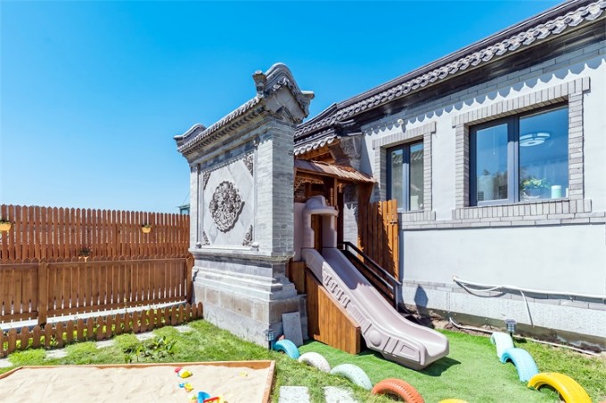 北京密云古北口镇粟菽坊民宿农家院,占地1000多平米,采菊东篱的田园