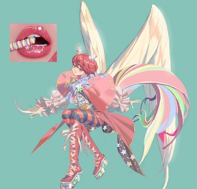 画师绘制物品拟人化,化妆刷变成美少女,运动鞋变黑皮帅哥_形态_感觉