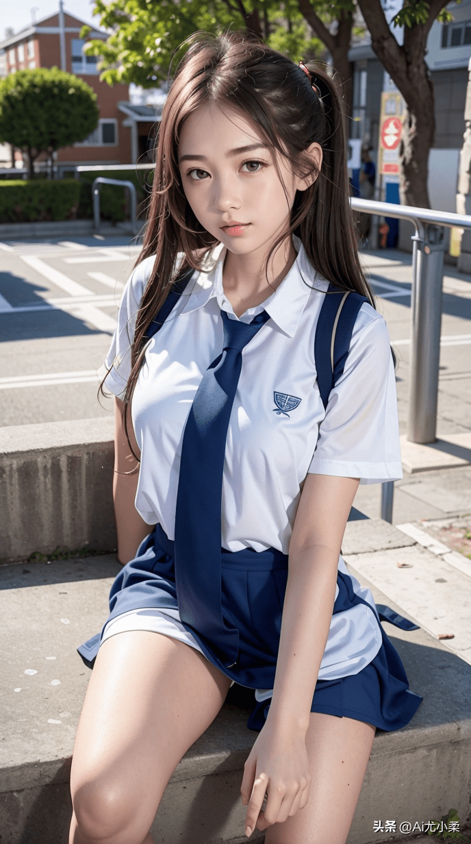 校服少女壁纸