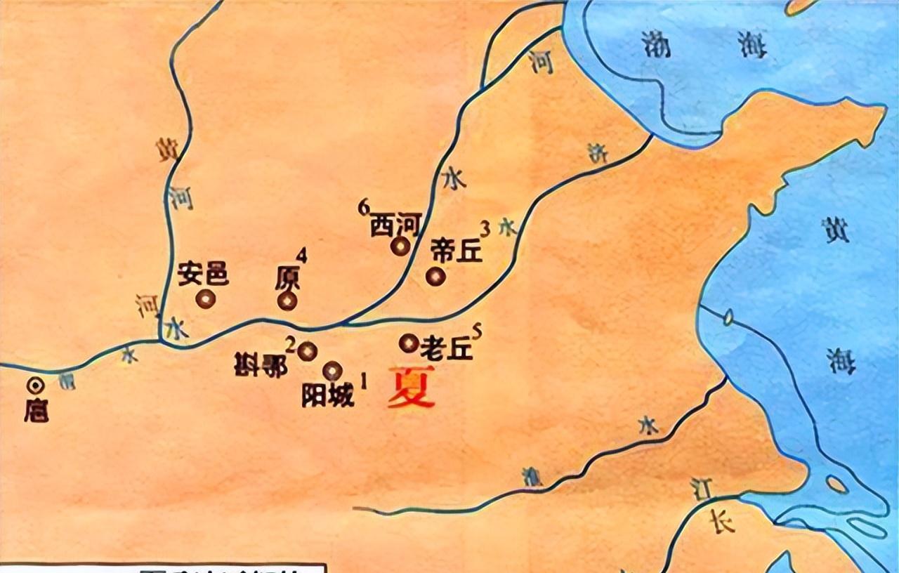 夏朝时期中国地图图片