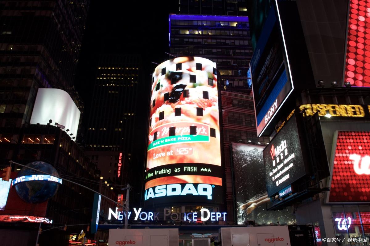 海外大屏：纽约时代广场纳斯达克大屏_搜狐网