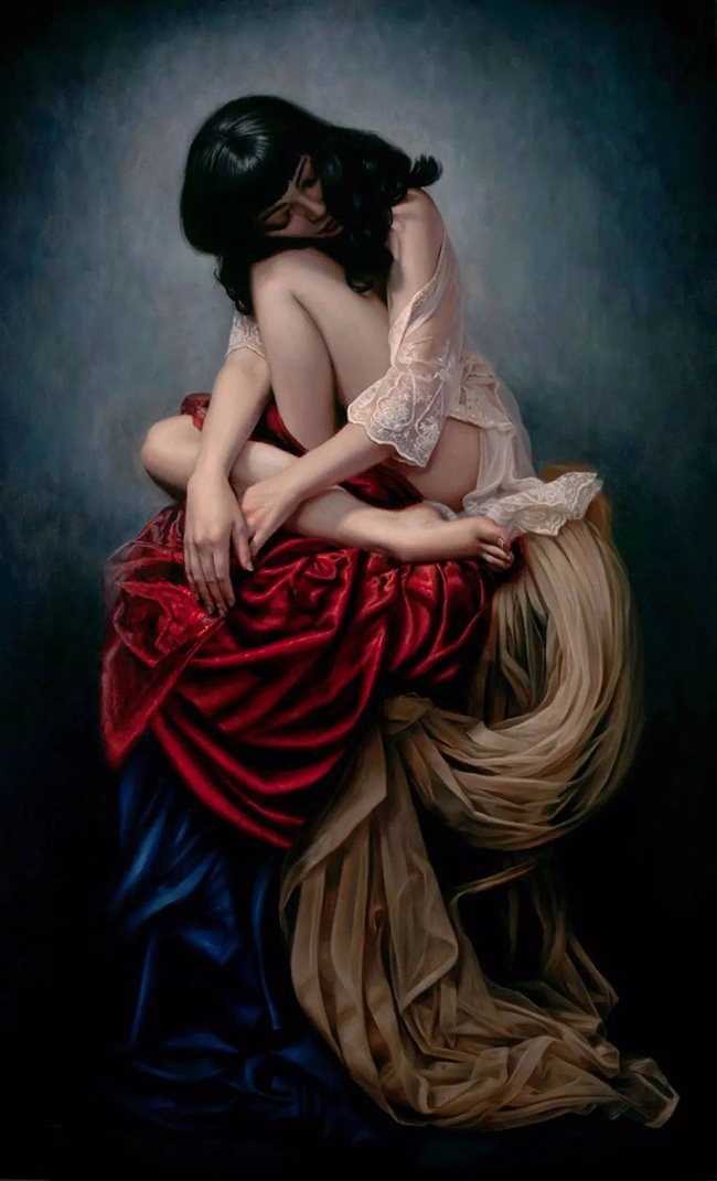 蒂娜·斯普拉特画的美女惊艳动人,这些作品你都看过吗_艺术_人体_绘画