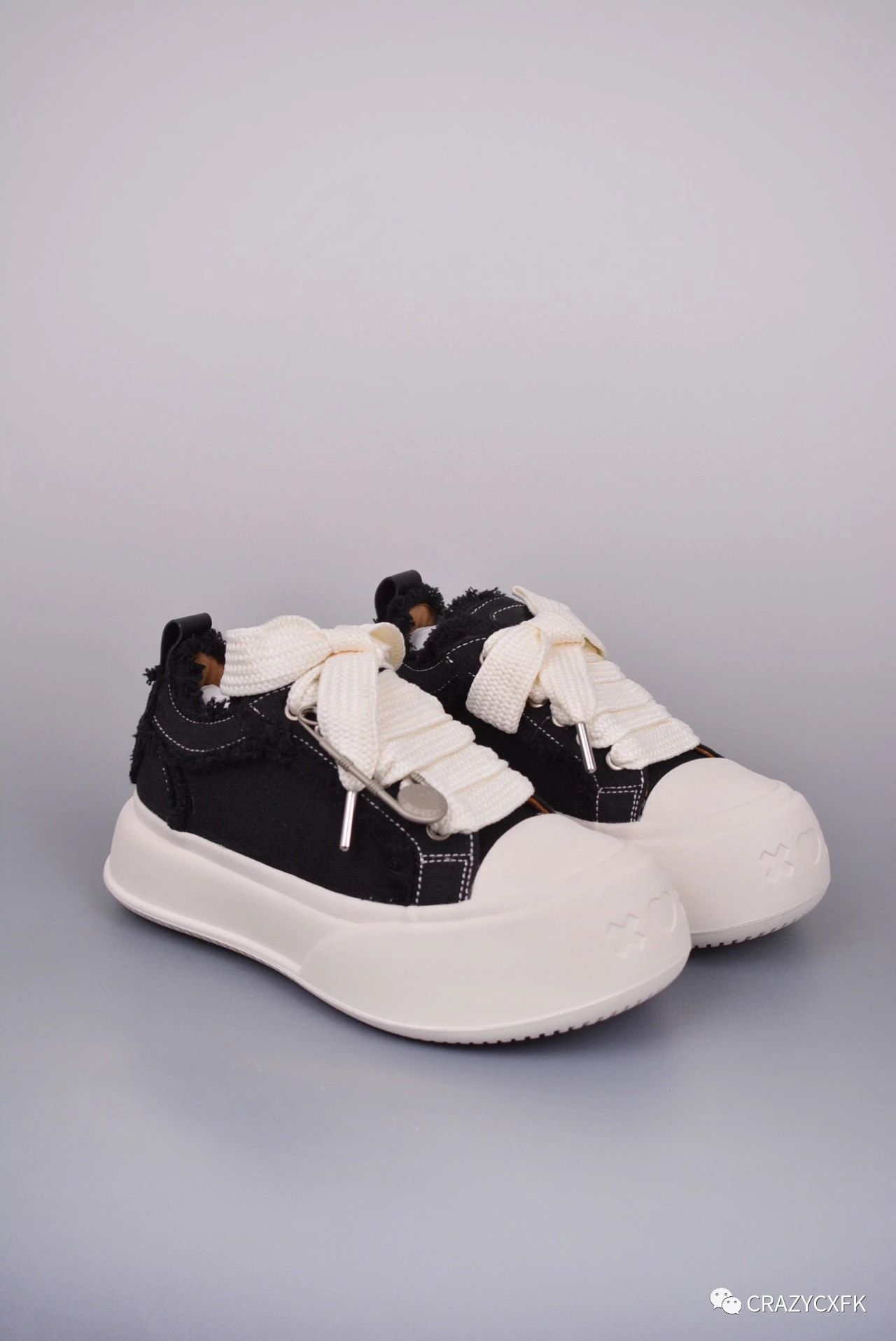 soap opera 开口笑泡泡厚底增高帆布鞋_鞋底_橡胶_图案