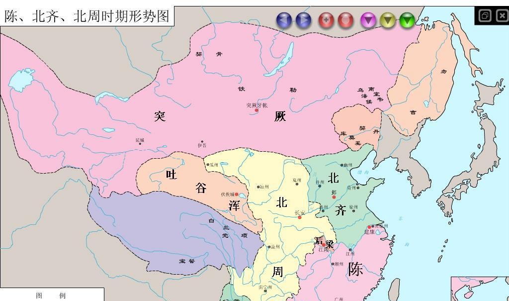 陈朝 地图图片