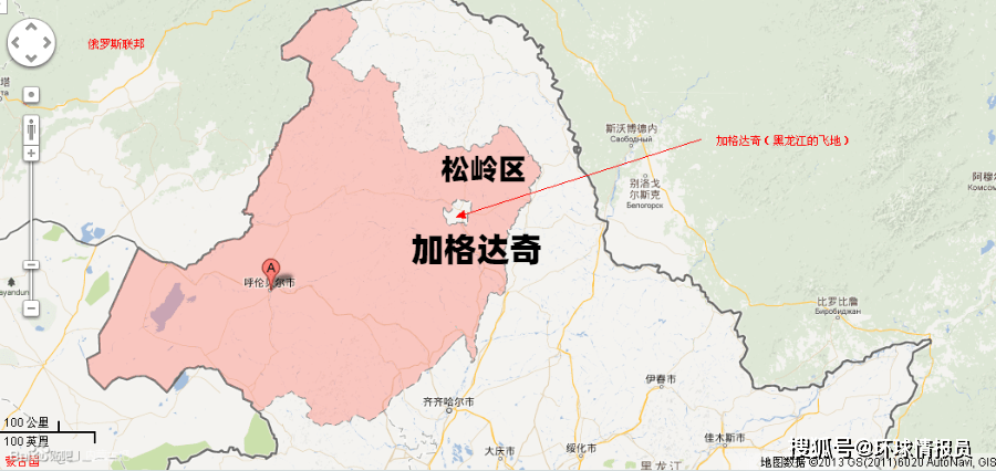 加格达奇地图 来自搜狐网