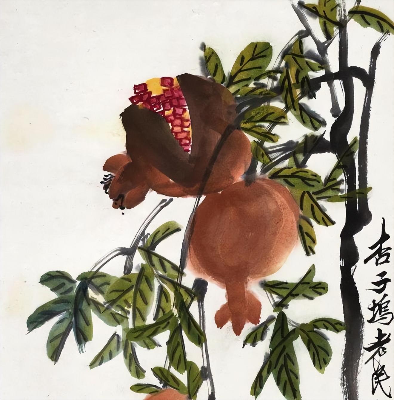 如何鉴定送拍的齐白石的石榴蜻蜓,齐白石书画鉴定师汤发周说,看蜻蜓