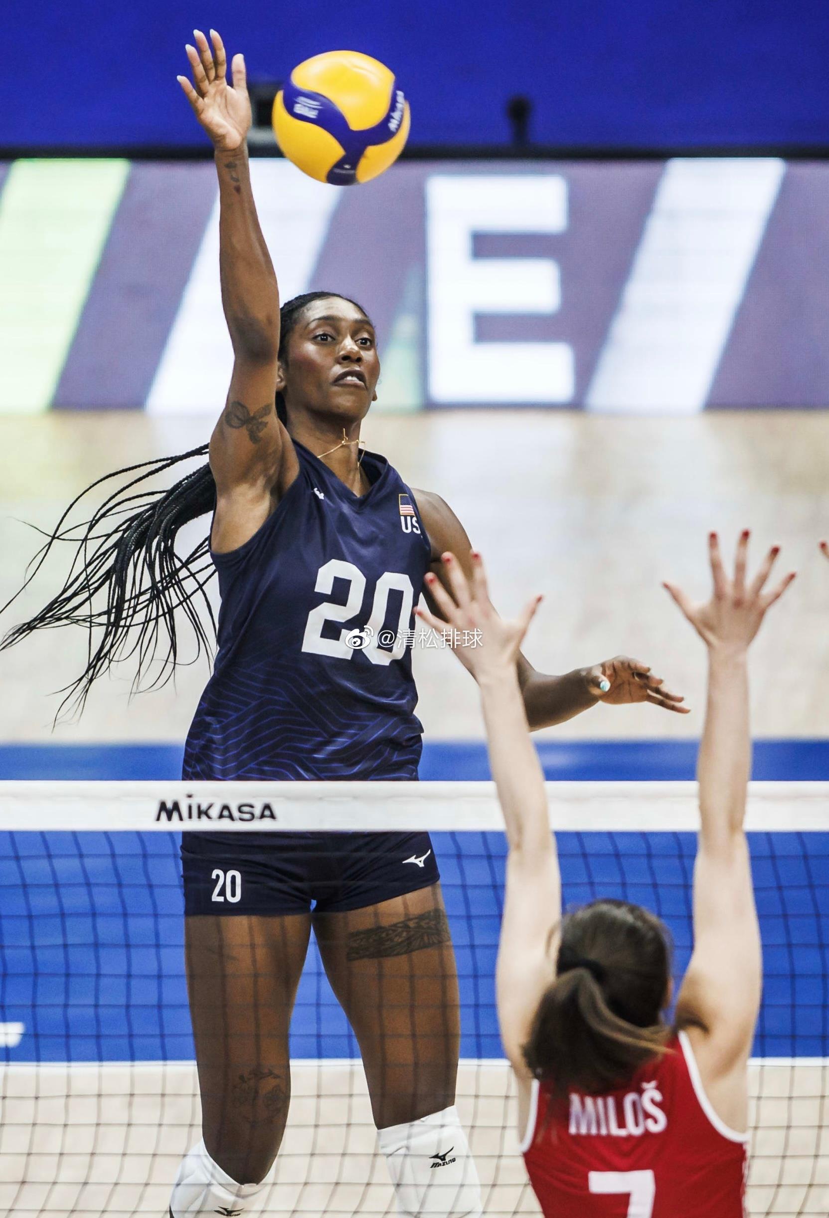 女排联赛巴西巴西利亚站克罗地亚女排1-3美国女排(25_失误_排球_个人