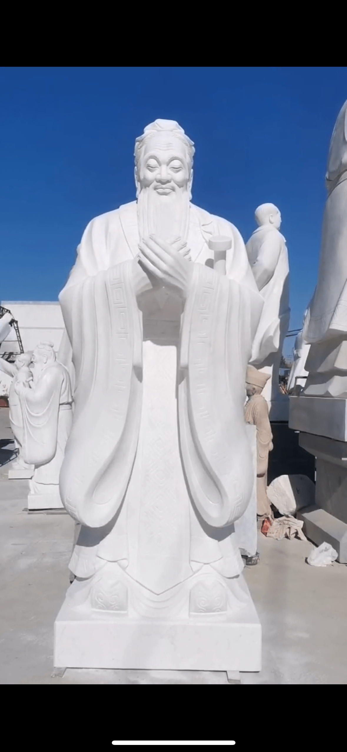 艺术家赵玉昌闲谈石雕孔子像的应用_雕塑_中国_思想