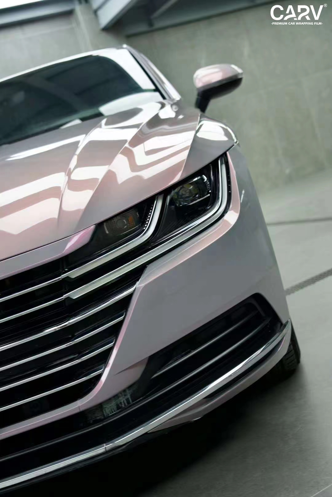 大众cc卡孚改色膜白金梦幻火山灰,横看粉紫侧成灰_搜狐汽车_搜狐网