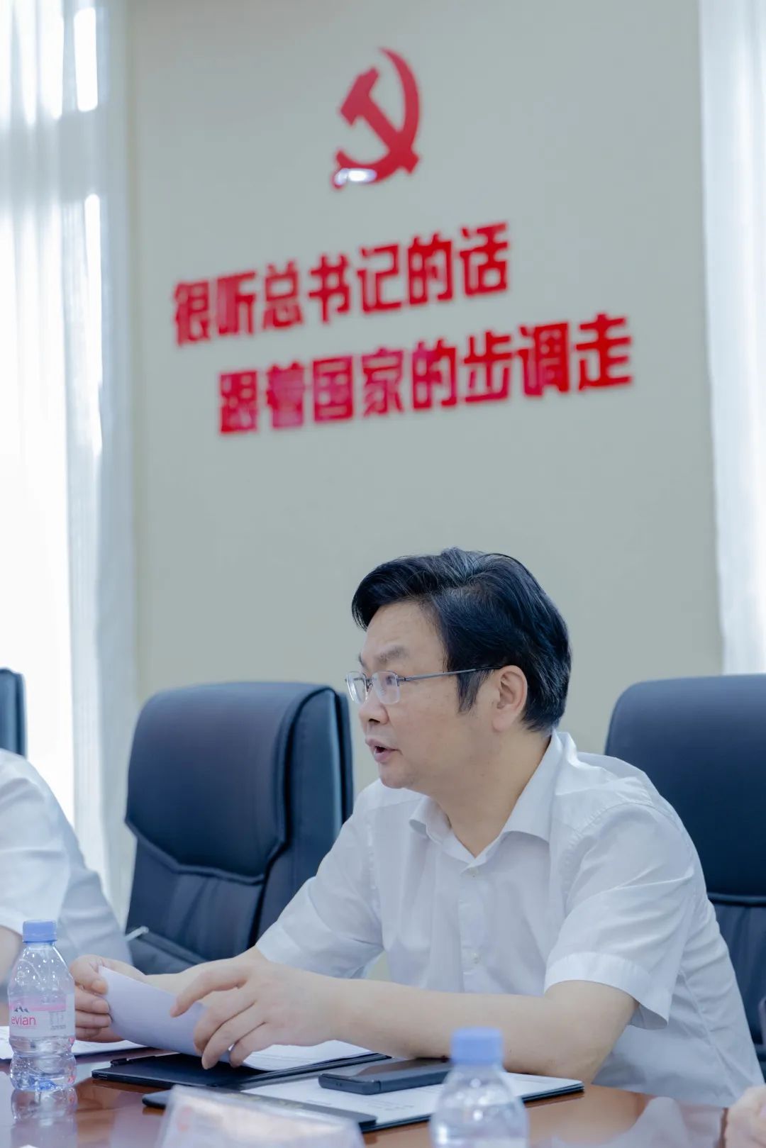 长沙市天心区委书记吴新伟一行莅临分享通信集团参观指导_合作_发展