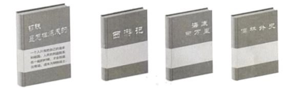 链接:腰封也称"书腰纸",是包裹在图书封面中部的一条纸带,属于外部