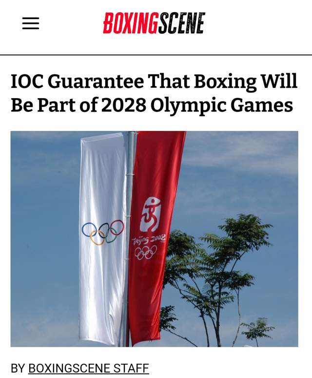 国际奥委会保证2028洛杉矶奥运会有拳击项目,但存在一隐忧