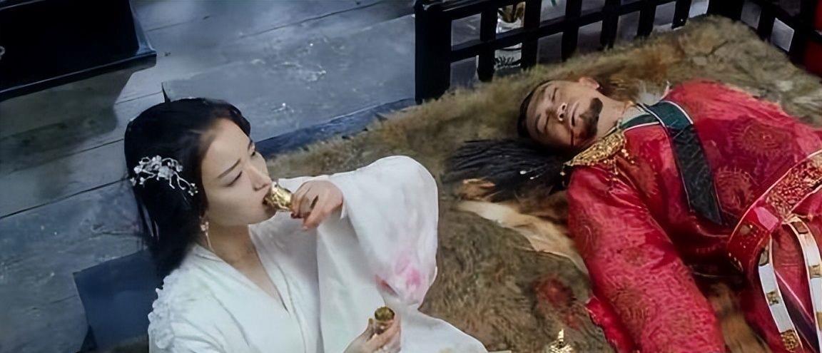 白绫好理解,一条白色的带子.