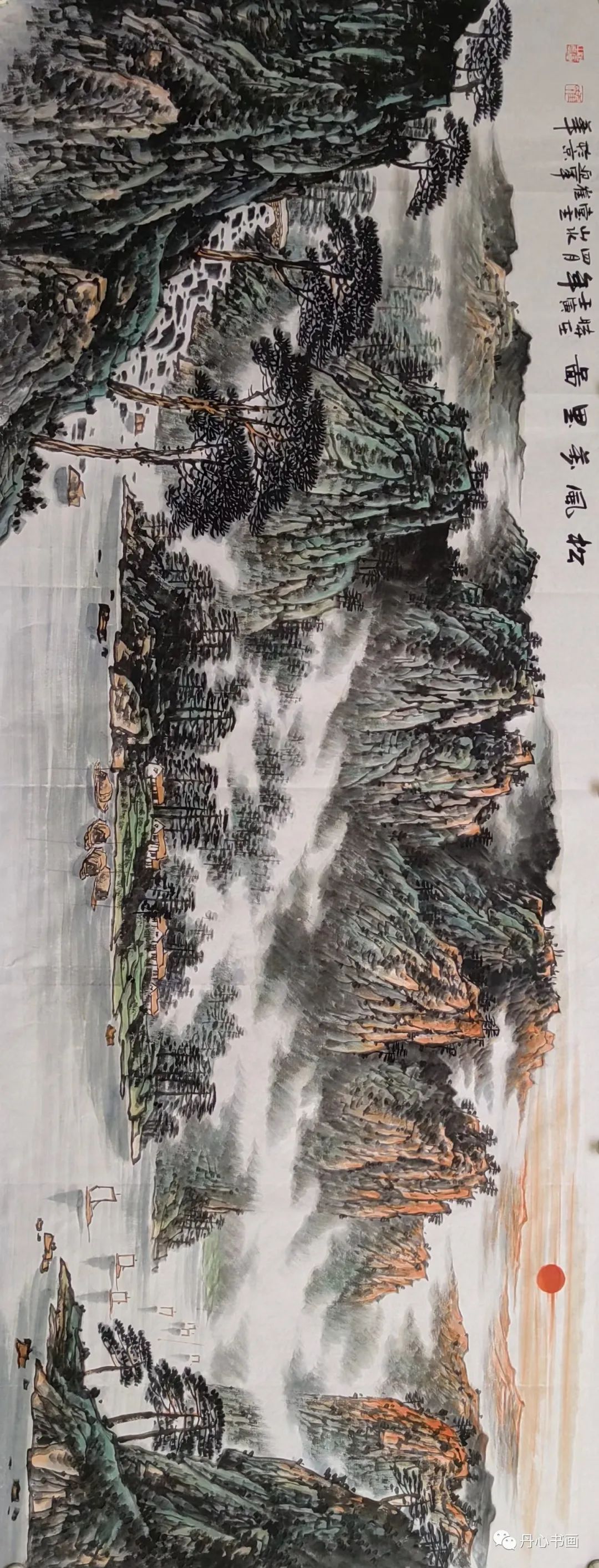 磅礴大气,清雅淳补|山水画家崔迎军_河南省_作品_艺术