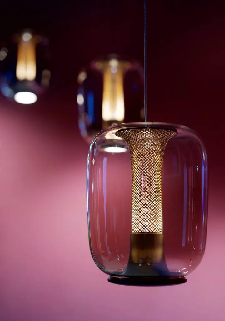 立达信映烛吊灯|传统吹制玻璃工艺的代表_餐厅_场景_镂空