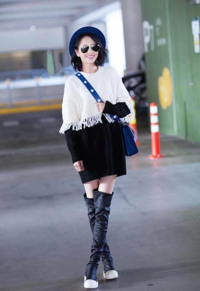 佟丽娅的私服街拍照来了,笑得好开心,这腿看着有点心疼!