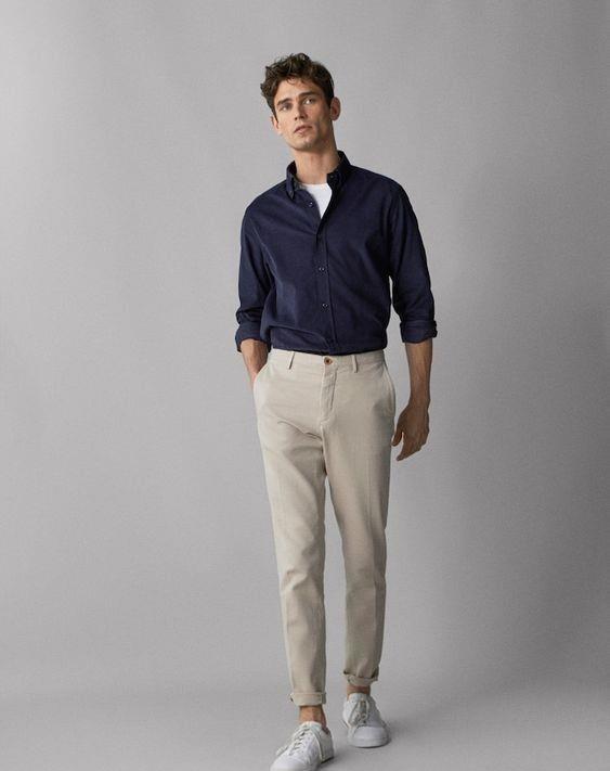 身高170公分的男生,穿对了腿也很长,裤子高级有质感,建议多尝试_男士