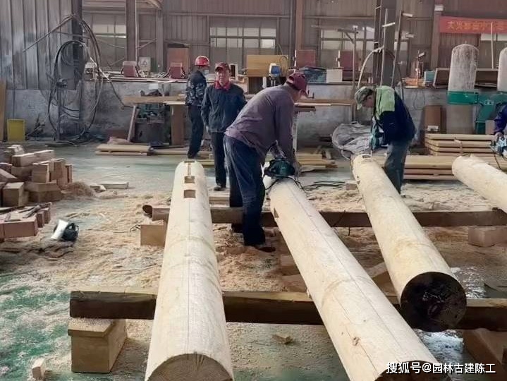 古建木结构建筑设计规划，寺庙施工团队_账号_园林_视频