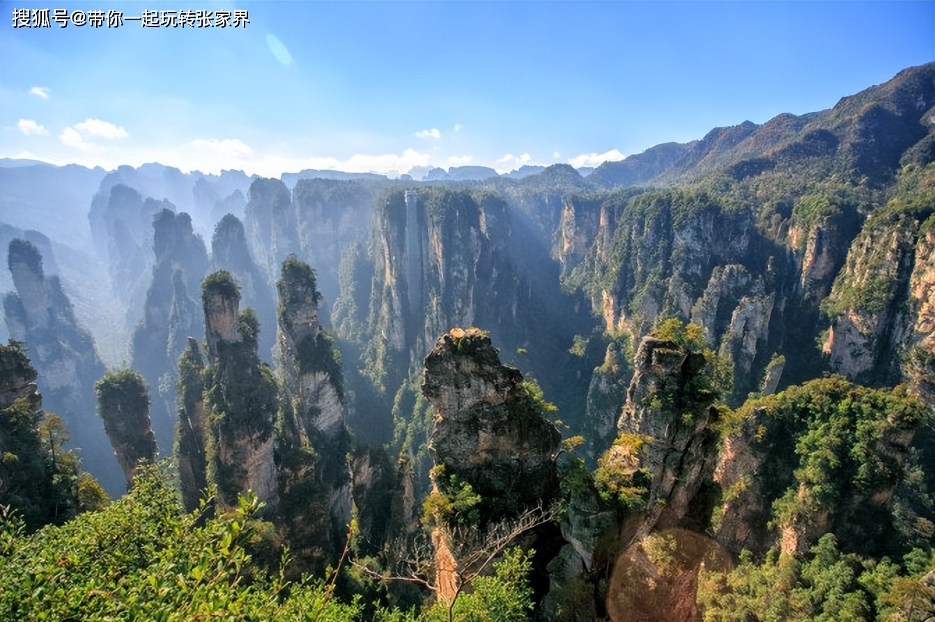 大自然的景色张家界天门山湘西凤凰古城5日游攻略_day_哈利路亚山