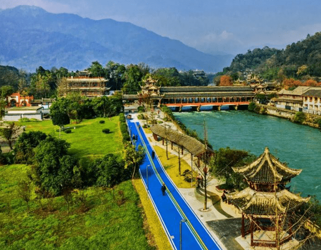 骑行锦江绿道,迎接成都大运会!_天府_文化_都江堰市