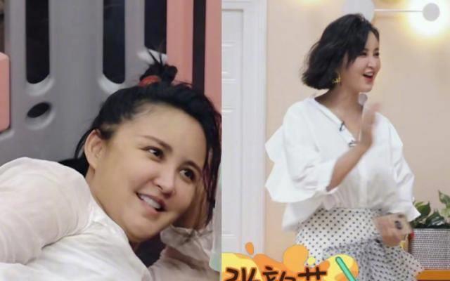 张歆艺产后复出被吐槽太胖,如今励志减肥穿上s码衣服,网友:美_工作