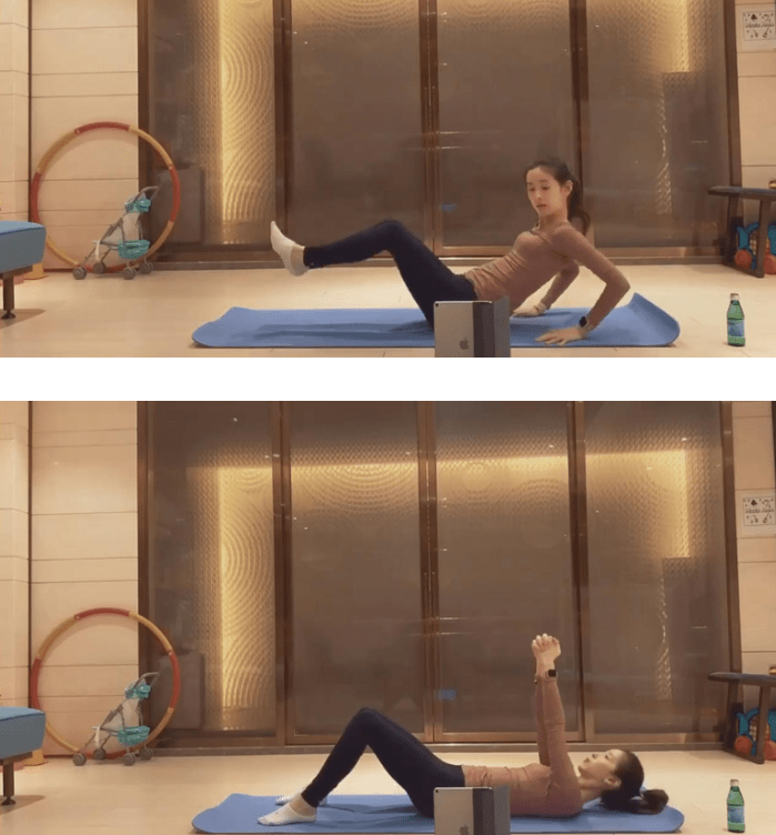 章泽天晒最新健身照,美背蜂腰大长腿,这身材哪里像生过娃的人?