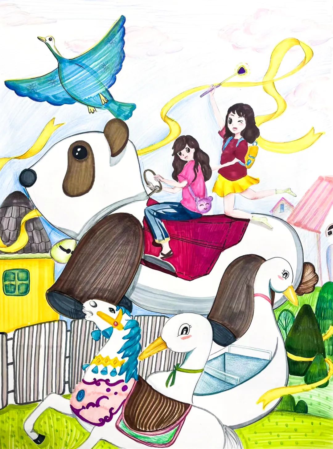 周诗媛 9岁 《梦里的童话》王婧菡 9岁 《绘世界》黎梦熙 9岁 《未来