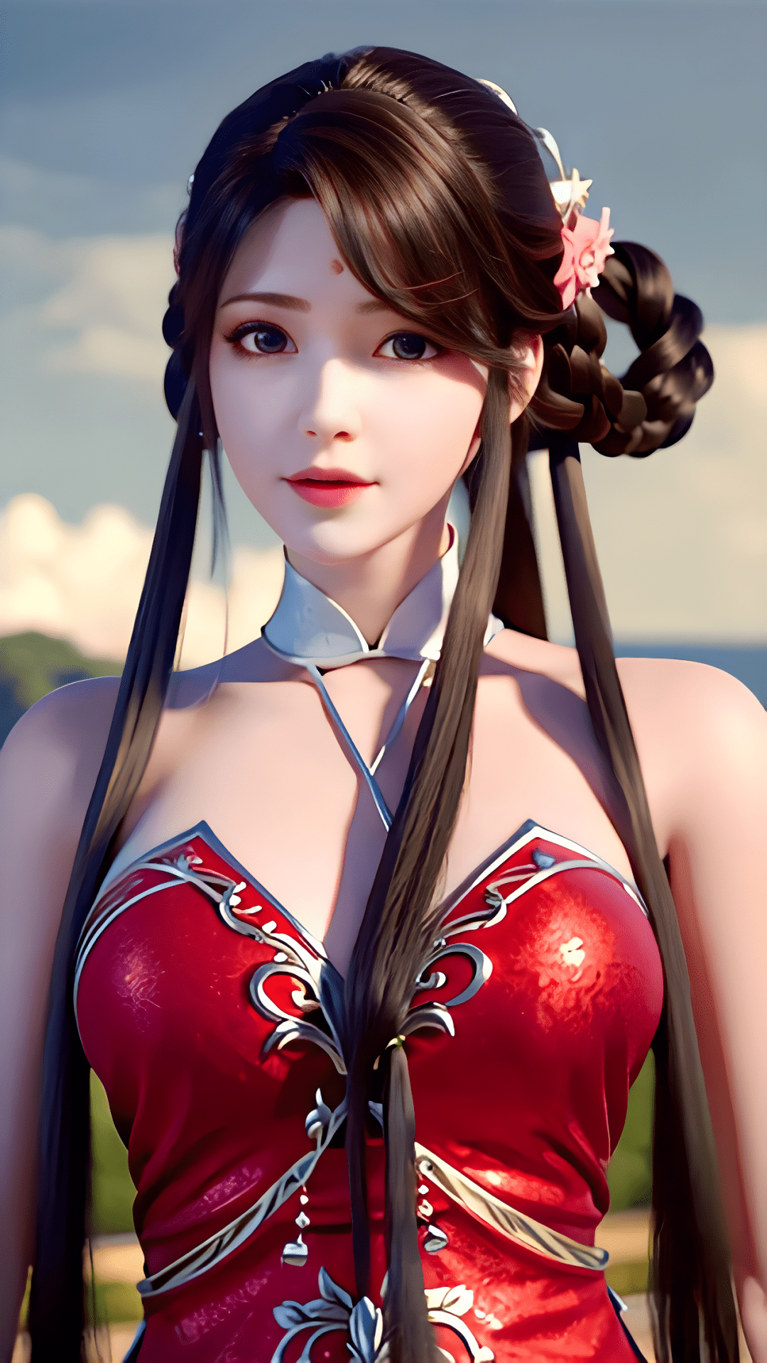 完美世界cos:火灵儿美如画,一身红装灵动活泼,像红蝴蝶,翩翩起舞_红衣