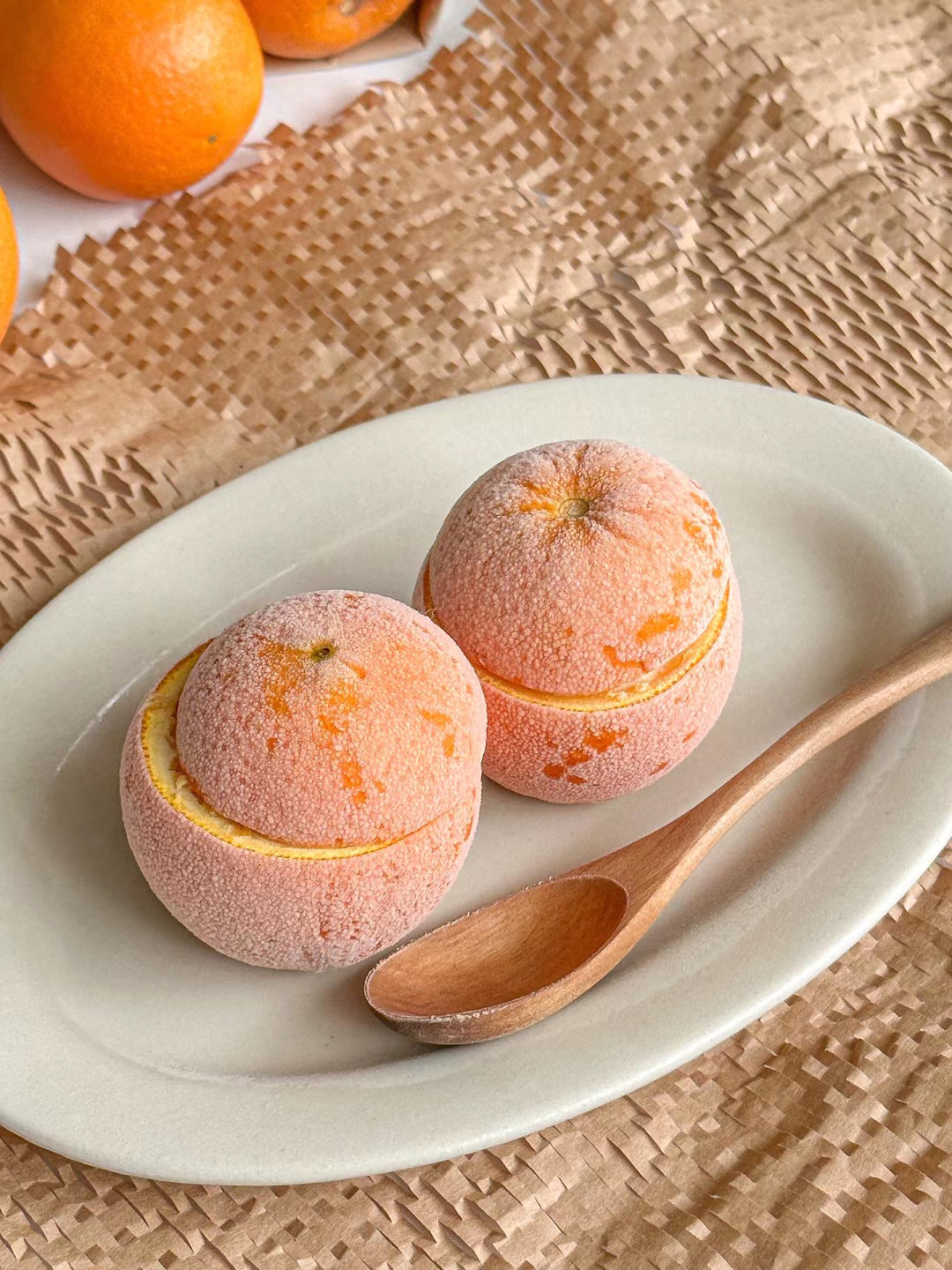 自制香橙冰淇淋 只需3种食材,浓浓橙香,甜中带酸_橙子_小时_巧克力