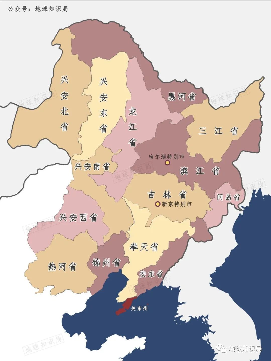 南满北满地图图片