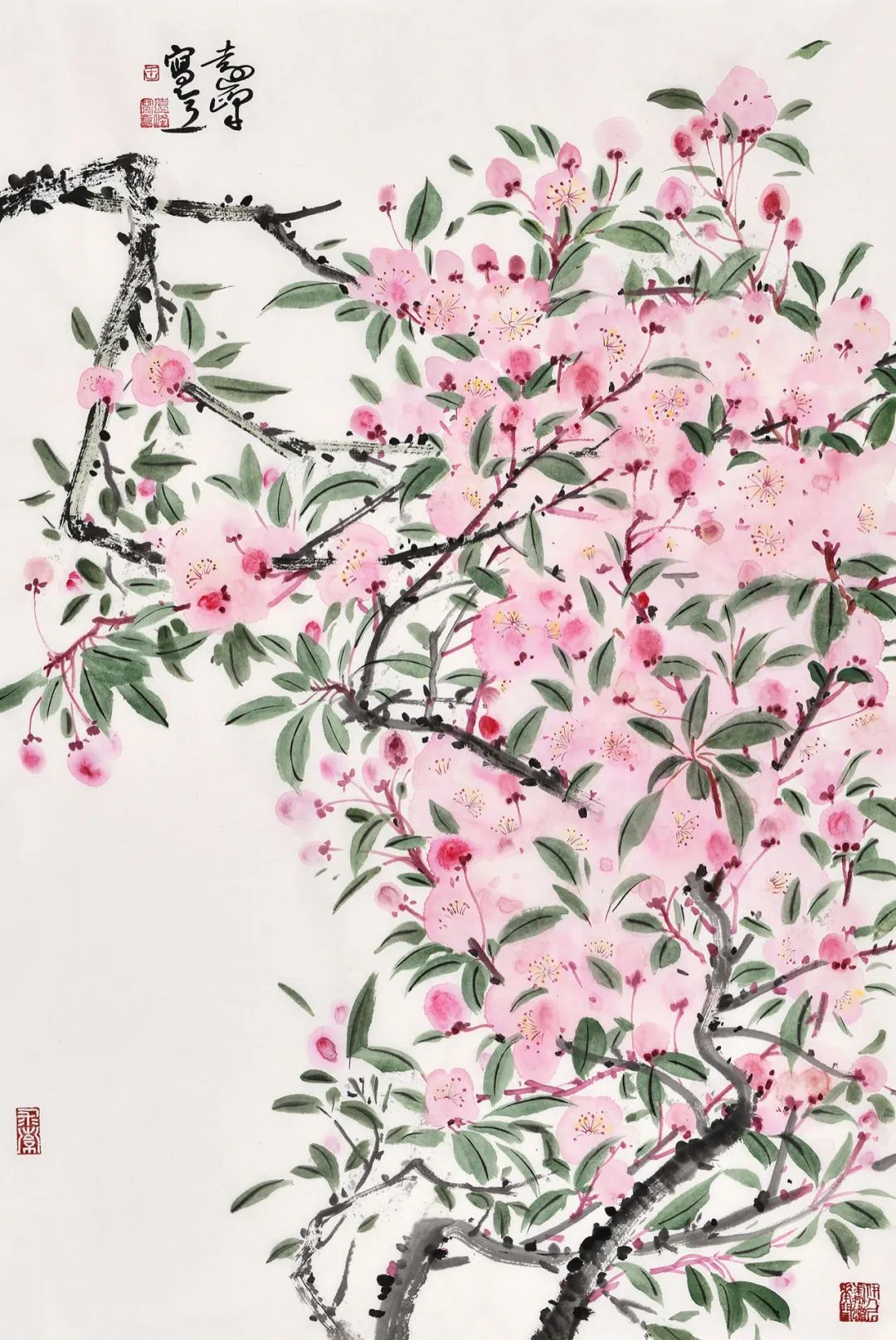 学院派丨王远峰 · 望春风_cm-_纸本_中国画