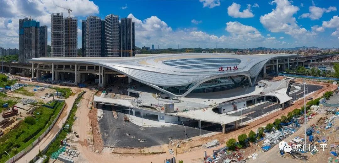 揭秘东莞虎门高铁站新建站房内部新貌,最新航拍一睹为快!