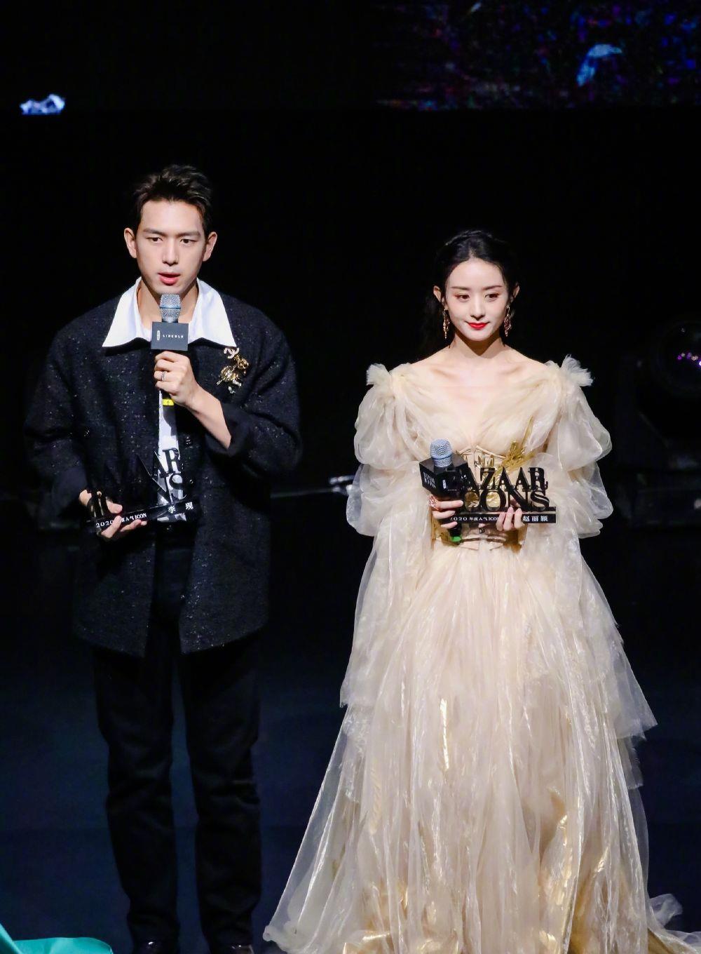 芭莎室内广场国产服饰引关注,张小斐美艳,赵丽颖奢华,丁真太小_国货